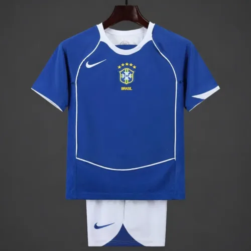 Brasile Away 2004 Retro Bambino