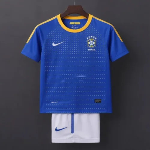 Brasile Away 2010 Retro Bambino