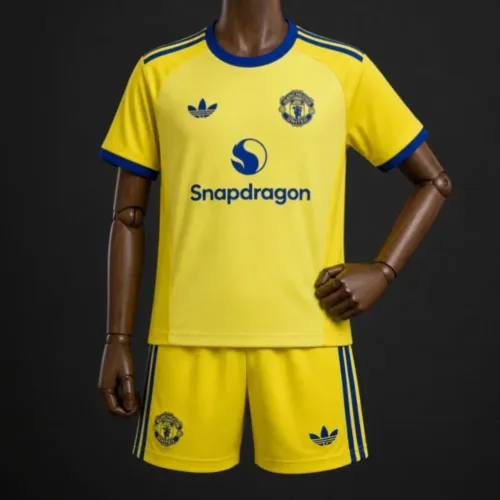 Manchester United Portiere Gialla 2026/27 Bambino