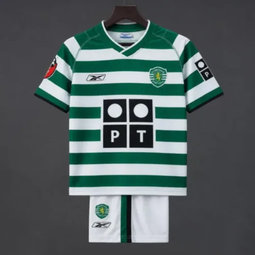 Sporting Lisbona Home 2003/04 Retro Bambino